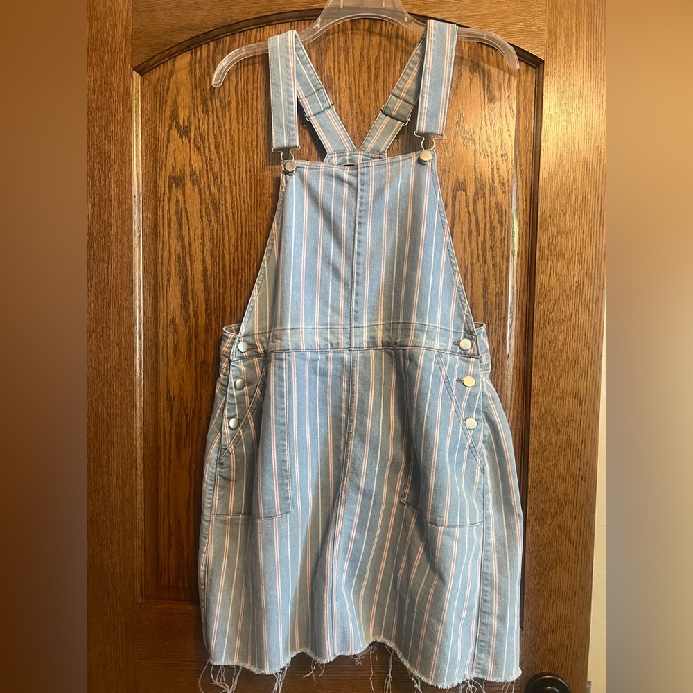 Tinseltown Blue and Pink Denim Dress